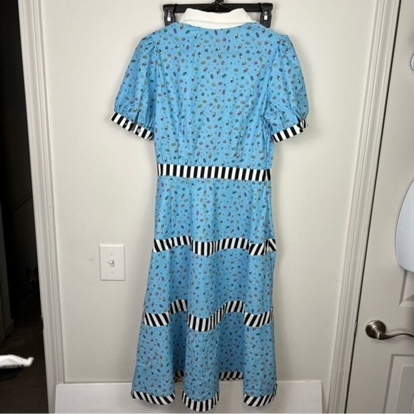 SHEIN X Dash of Pep Plus Allover Pill Print Shirt Blue Dress Womens size medium - Picture 9 of 10